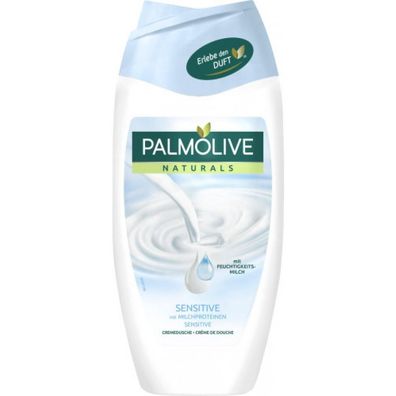 29,84EUR/1l Palmolive Duschcreme mit Milchproteinen 250ml Flasche Sensitive