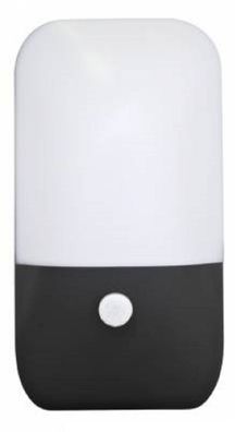 10W LED Wandlampe mit Bewegungsmelder Warmweiß GartenIeuchte IP54 Schwarz