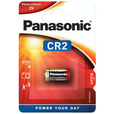 Panasonic Fotobatterie CR2 3V Lithium Foto Batterie Photobatterien Blister