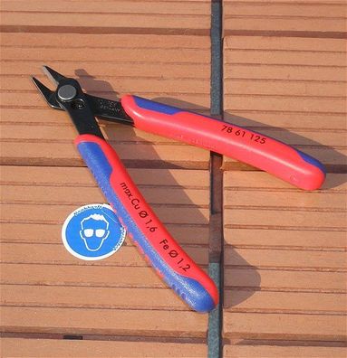 Elektronik Draht Print Seitenschneider klein Knipex 7861125 4003773035404