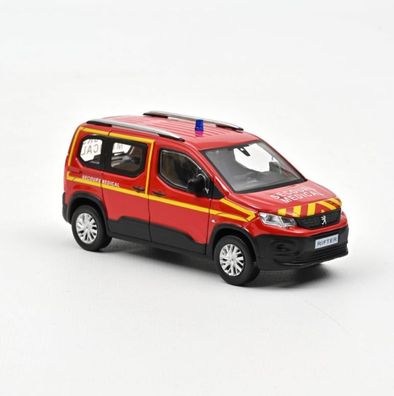 Norev 479070 - Peugeot Rifter 2019 - Pompiers - Secours Médical. 1:43