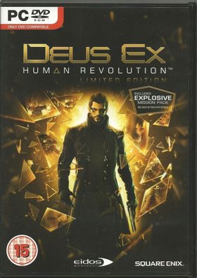 Deus Ex: Human Revolution (PC 2011 DVD-Box) ohne Anleitung mit Steam Key Code