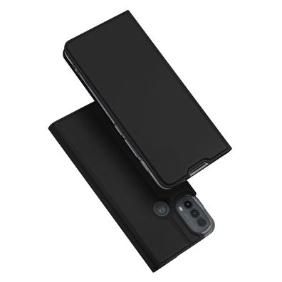 Buch Tasche "Dux Ducis" für Motorola Moto E20 schwarz
