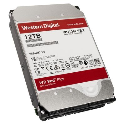 Western Digital Red Plus, SATA 6G, Intellipower, 3,5 Zoll - 12 TB