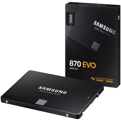 Samsung 870 EVO 2,5 Zoll SSD, SATA 6G - 250 GB