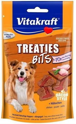 Vitakraft ¦ Treaties Bits - Hühnchen Bacon Style - 6 x 120g ¦ Snack's für Hunde