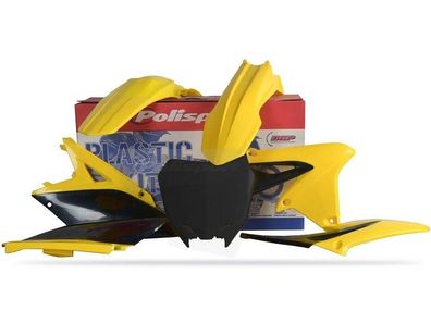 Verkleidungssatz Plastiksatz plastic kit passt an Suzuki Rmz 250 10-18 sw-gelb