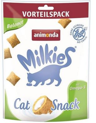 animonda - milkies ¦ Knusperkissen - Balance - mit Omega 3 - 4 x 120g (Vorteilspac...