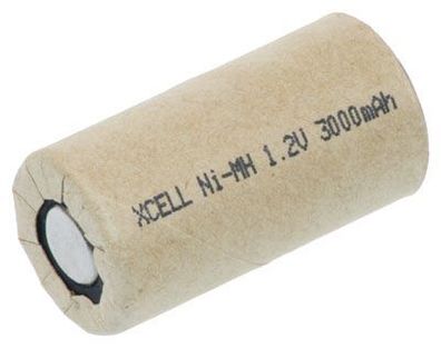 XCell - X3000SCR/ PP - SC3000 - Sub C - 1,2 Volt 3000mAh Ni-MH - Highpower