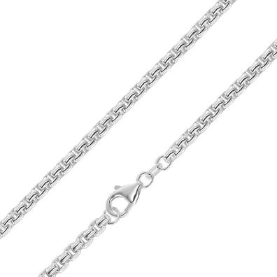 trendor Schmuck Halskette 925 Silber Venezia-Kette Rund 3,7 mm 39415