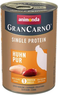animonda - GranCarno ¦ Adult Single Protein - Huhn pur - 6 x 400 g ¦ nasses Hunde...
