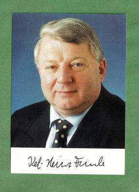 Ex-Bundesminister Karl Heinz Funke - Autogrammkarte