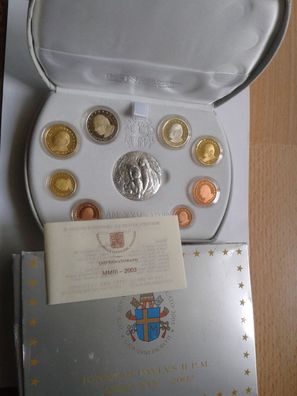 KMS 2003 PP Vatikan Papst Johannes Paul II. im Etui mit Zertifikat + Umverpackung