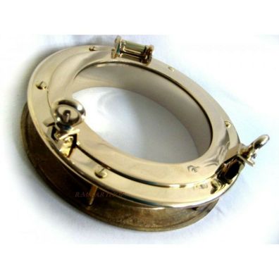 EINBAU- Bullaugenfenster- Fenster- Bootsfenster - Messing- massiv 3800 g