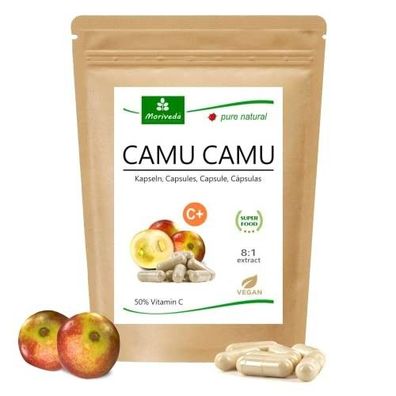 MoriVeda® Camu Camu Kapseln 50% Vitamin C, vegan (1x120 Stück (EUR 24,33 / 100g))