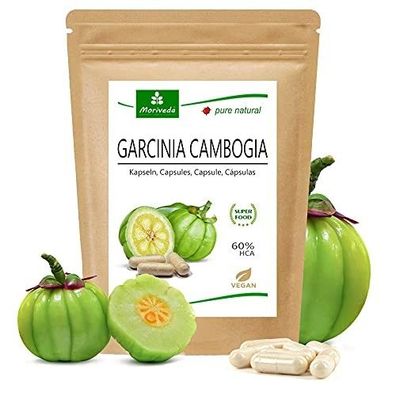 MoriVeda® Garcinia Cambogia Kapseln 100% Vegan mit Kalzium (1x90 Kapseln)
