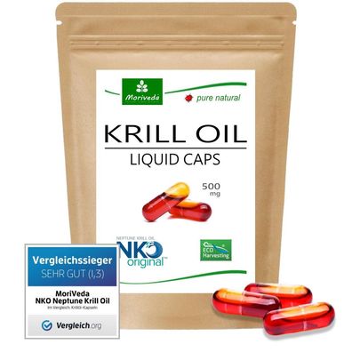 MoriVeda® NKO 30 Krillöl Kapseln - Testsieger MoriVeda-Omega 3,6,9 Astaxanthin (1x30)