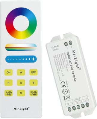 RGB-W Smart LED Steuersystem Steuergerät für RGB-W LED Streifen SET 2.4G Funk 12V ...