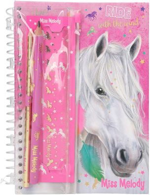 Depesche 8942 Miss Melody Notizbuch Tagebuch Motiv Pferd 15 x 21 cm, mit kleiner