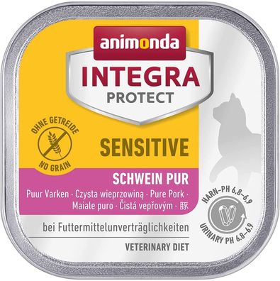 animonda ¦ Integra Protect - Sensitive - Schwein pur - 16 x 100 g ¦ nasses ...