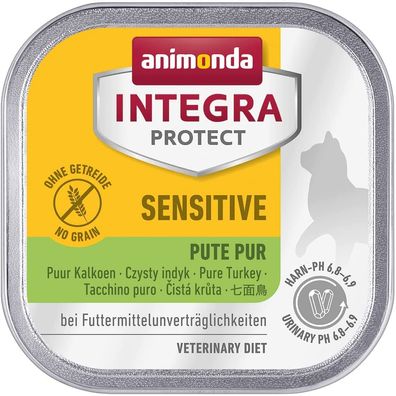 animonda¦ Integra Protect - Sensitive - Pute pur - 16 x 100 g ¦ nasses Diät Katze...