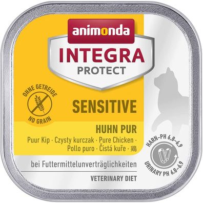 animonda¦ Integra Protect - Sensitive - Huhn pur - 16 x 100 g ¦ nasses Diät Katze...