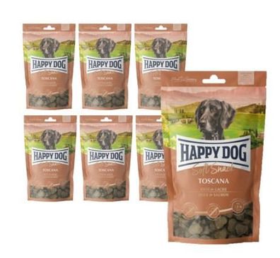 Happy Dog ¦ Soft-Snack - Toscana - Ente & Lachs - 6 x 100g ¦ Snack's für ausgewach...