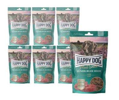 Happy Dog ¦ Meat Snack - Lüneburger Heide - mit Lamm - 6 x 75g ¦ Snack's für Hunde
