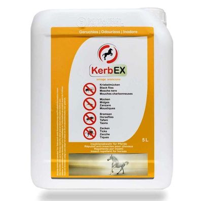 KerbEx orange 5 Liter Fliegenspray für Pferde Insektenspray Mückenspray