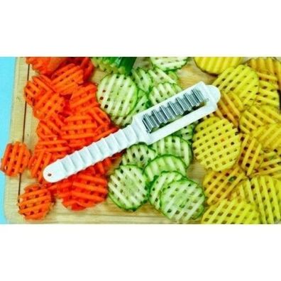 Garniermesser Wellenmesser Wellenschneider für Obst und Gemüse Reproplast