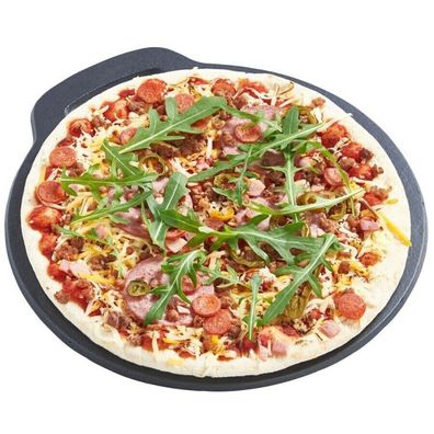 Gusseisen Bratplatte Grillplatte Pizzaplatte 30 cm Induktionfähig Perfect Home