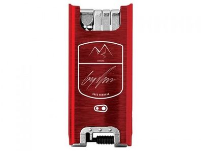 crankbrothers Multitool f15, Minnaar Leogang Edition, RED/ SILVER