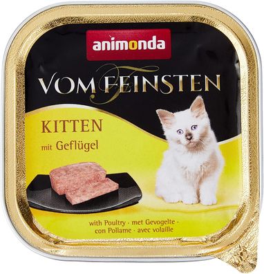 animonda ¦ vom Feinsten Kitten - Geflügel - 32 x 100 g ¦ nasses Katzenfutter in ...