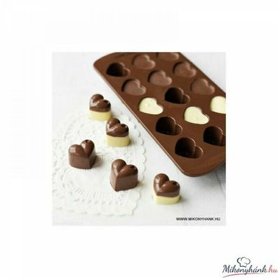 Silikon Schokoladenform Tortendeco Bonbonform Pralineform Herz