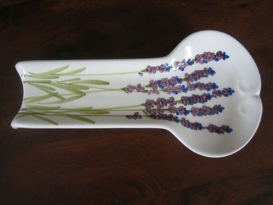 Keramik Kochlöffelablage Löffelhalter Vanilia Handbemalt Handgemacht Lavendel N