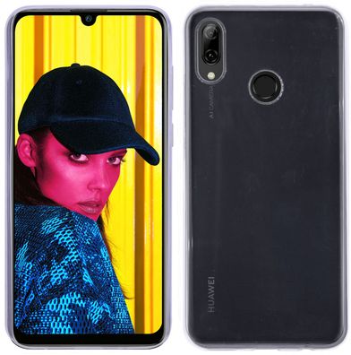 Huawei P Smart (2019) Silikon Handyhülle Transparent Schutzhülle TPU Case Cover Hülle