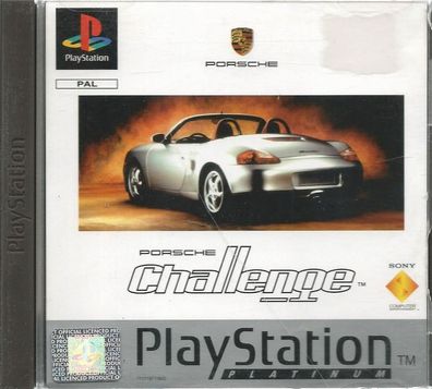 Porsche Challenge (Sony PlayStation 1, 2000 Platinum) komplett, guter Zustand