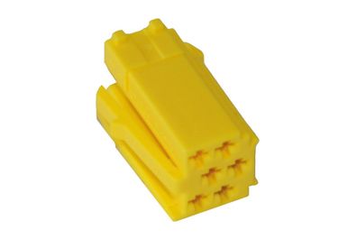 Reparatursatz Stecker 6 polig für MINI ISO Steckergehäuse gelb