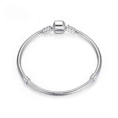 Damen Armband für Charms aus 925er Silber, 16-21cm, passt zu Pandora Moments