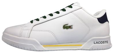 Lacoste Twin Serve 0722 Herrenschuhe Schnürschuhe Sneaker Weiß Freizeit