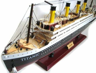 Großes Modell- Titanic- Schiffsmodell aus Holz- 80 cm (Gr. Groß)