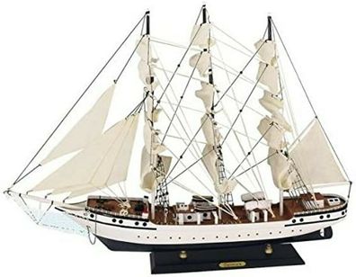 Großes Segelschiff, Schiffsmodell Segler Schulschiff Holz 80 cm (Gr. Groß)