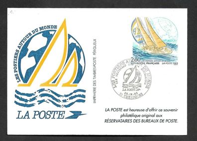 Ganzsache Frankreich Whitbread Segelregatta Southampton 1993