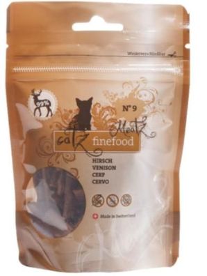 catz finefood - Meatz ¦ knusprige Fleischstreifen - N° 9 Hirsch - 8 x 45g ¦ Snack'...