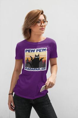 Pew Pew Matafaka - Witziges Damen Bio Baumwolle T-Shirt