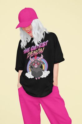 The Cutest Demon - Oversized T-Shirt Damen Bio Baumwolle