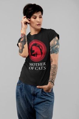 Mother of Cats - Katzen Bio T-Shirt Damen