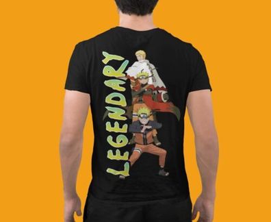 Naruto legendäre Entwicklung - Anime Herren Bio T-Shirt