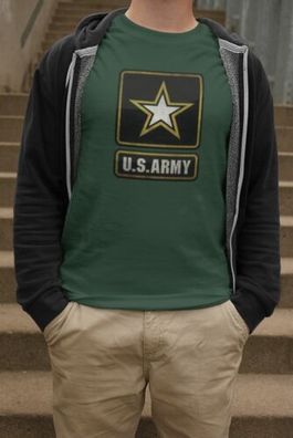 Classic T-Shirt für den US-Army Fan für Herren aus Bio Baumwolle