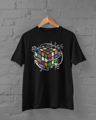 Magic Cube - Herren T-Shirt - Zauberwürfel Comic Funny Sci-Fi Scienc Würfel